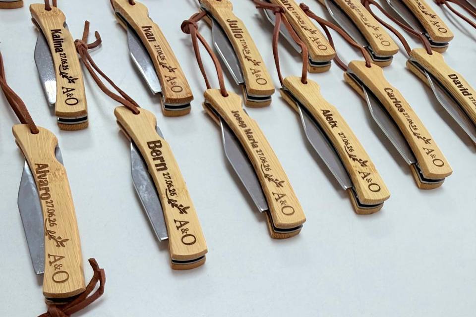 Navaja personalizada boda