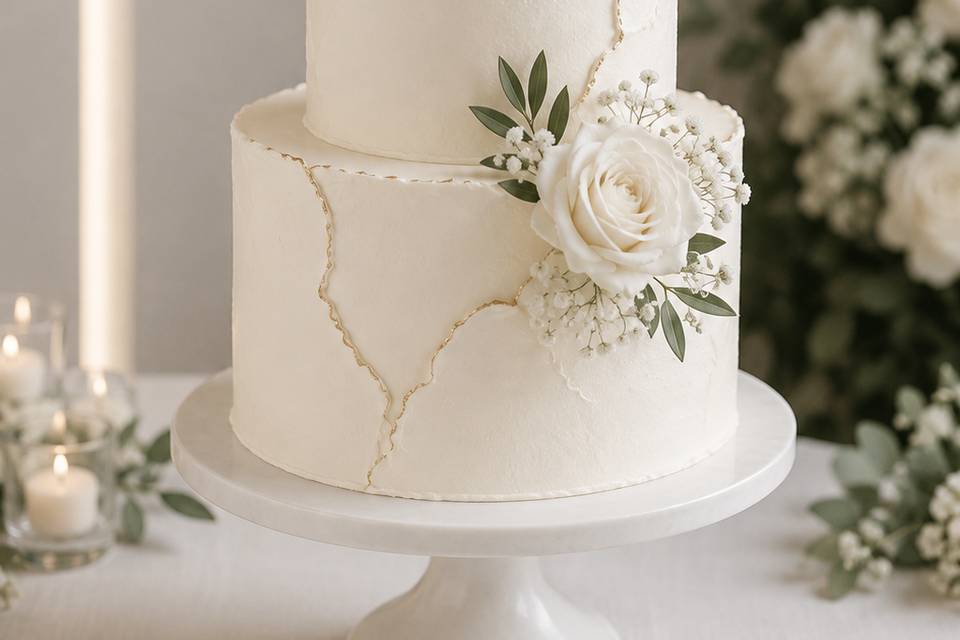 Topper pastel novios