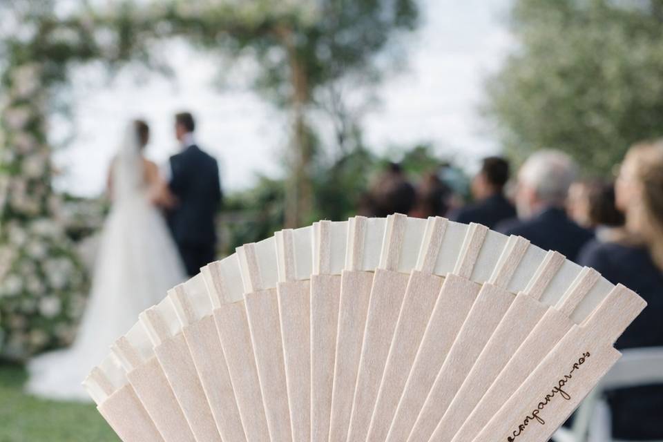 Abanico personalizado boda