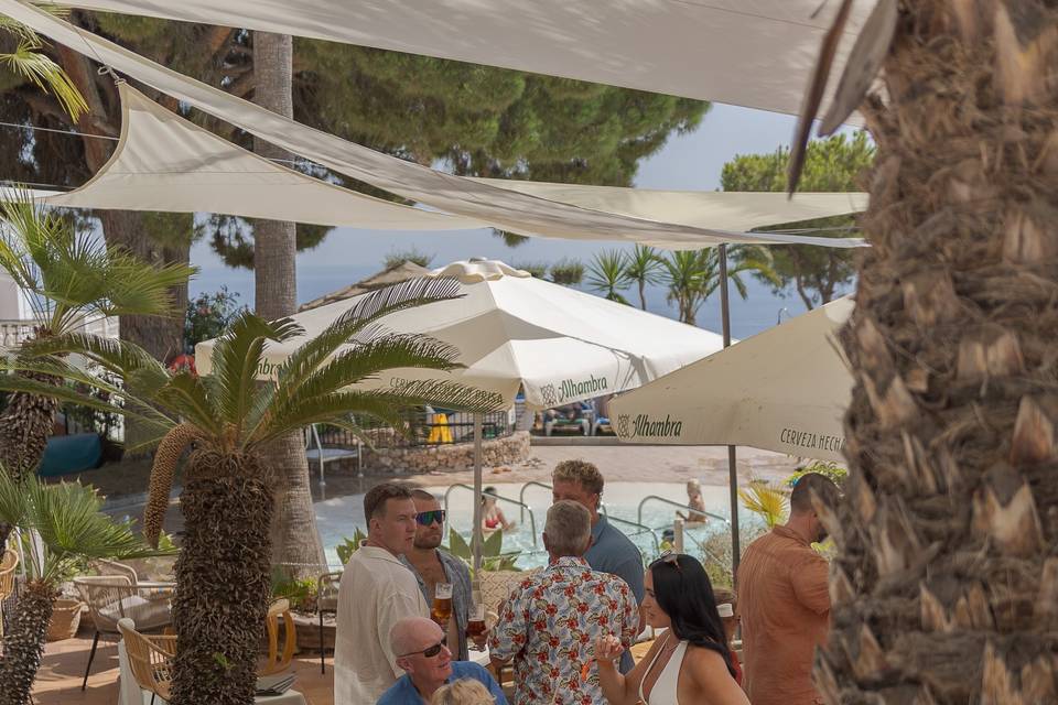 Terraza vista al mar