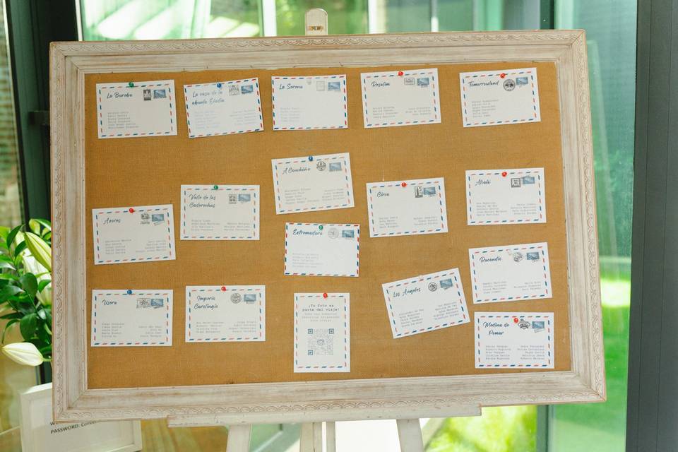 Seating plan postales