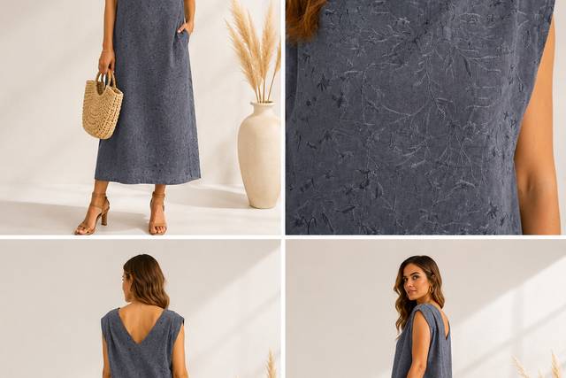 Vestido Liria Azul