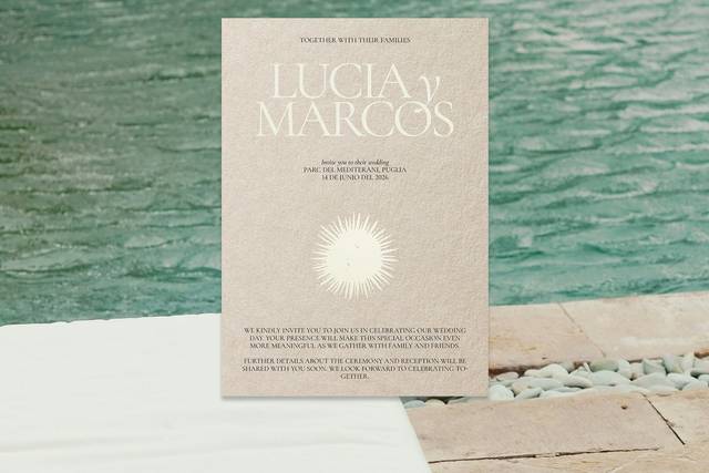 Invitación con estrella