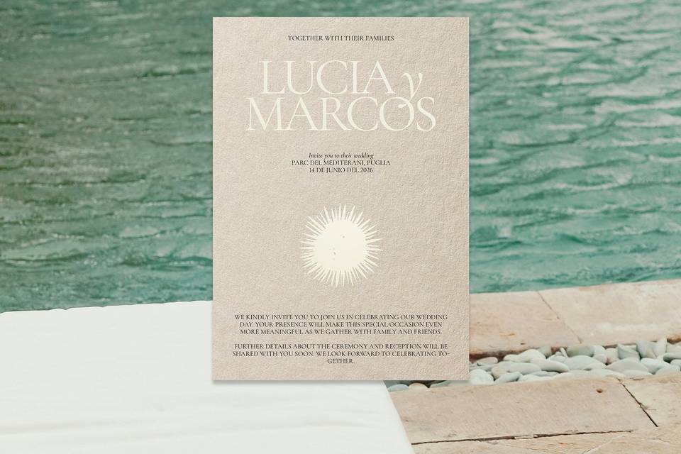 Invitación con estrella