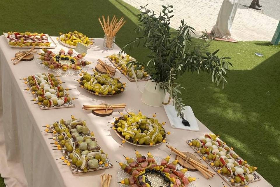 Selección de encurtidos boda