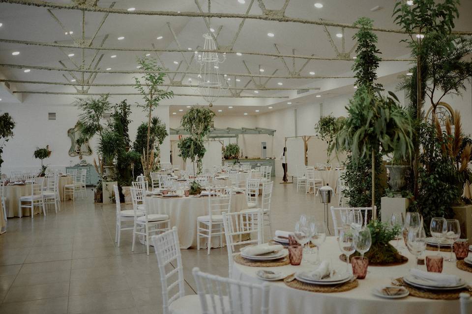 Salón decorado