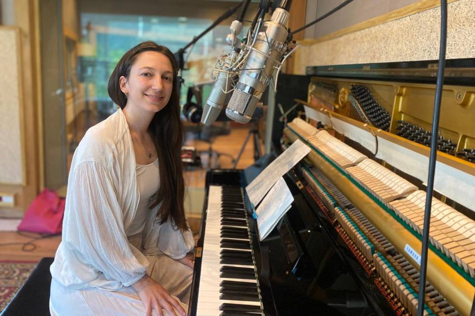 En estudio de grabación