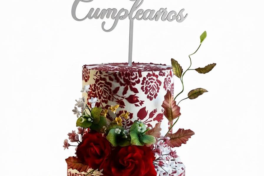 Personalized wedding cake