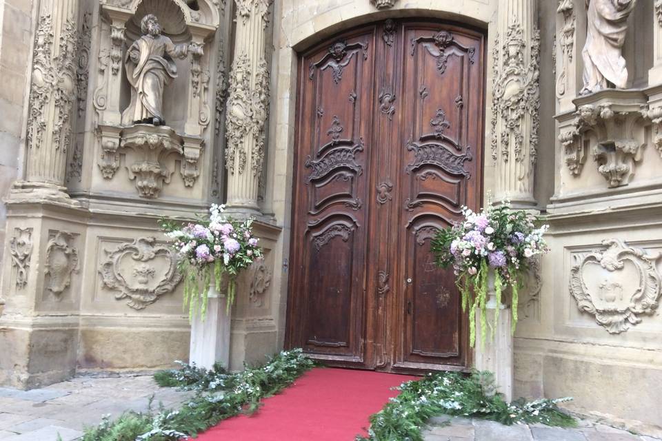 Decoración floral iglesia