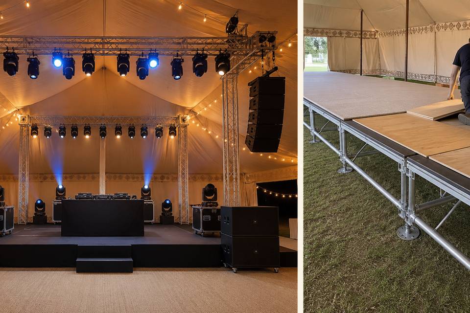 Escenario tarima, sonido