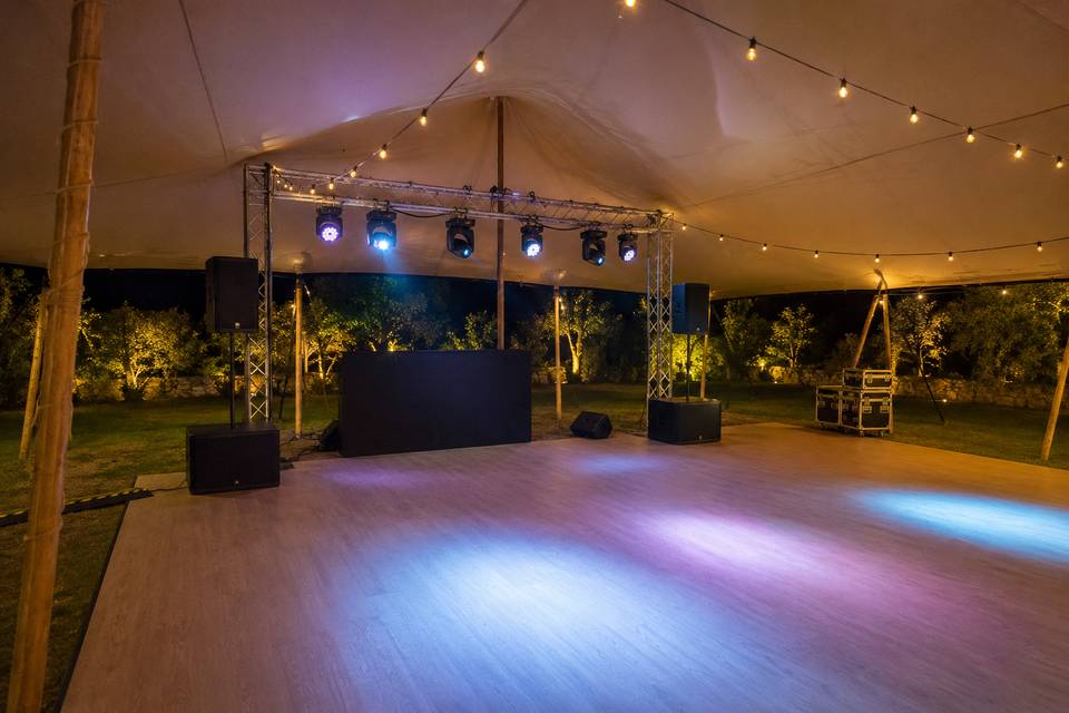 Pista baile carpa beduina