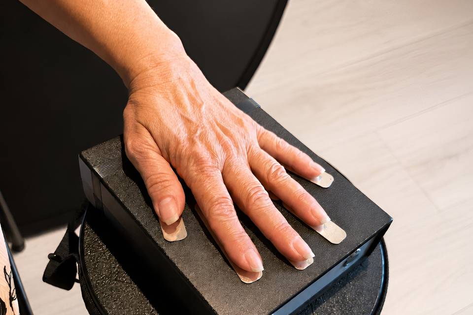 Pon la mano en el sensor