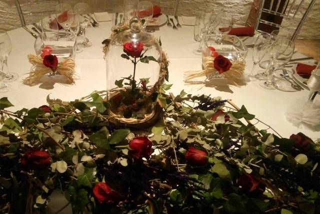 Boda temática de La Bella y La Bestia