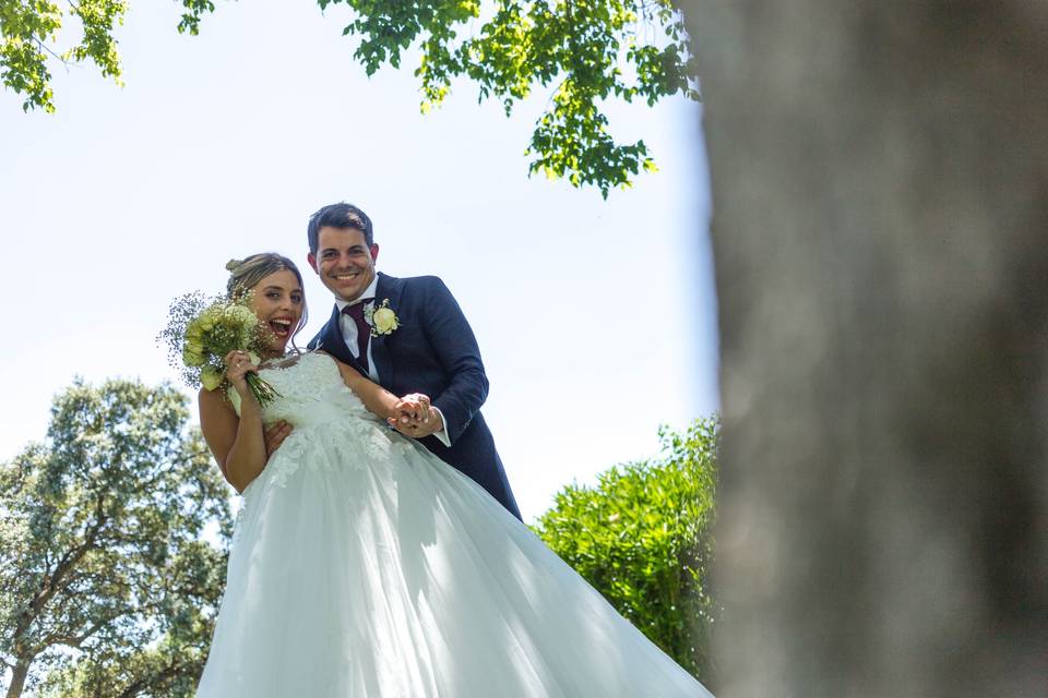 Novios felices