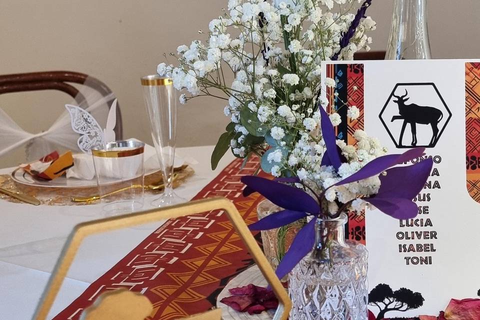 Números de mesa personalizados