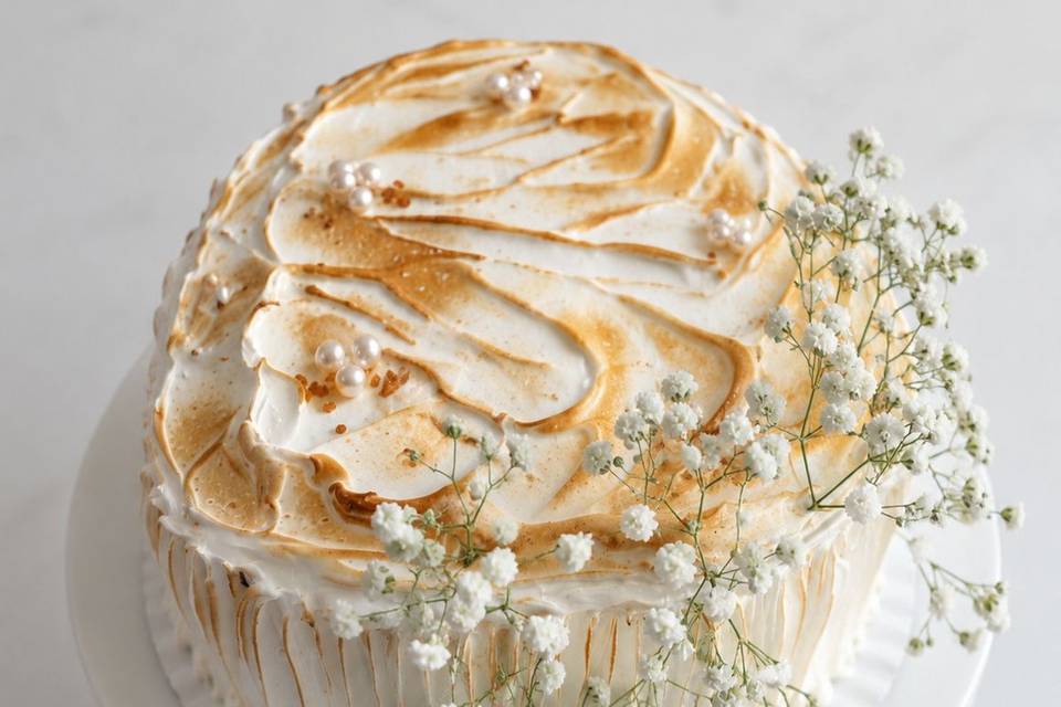 Tarta con merengue
