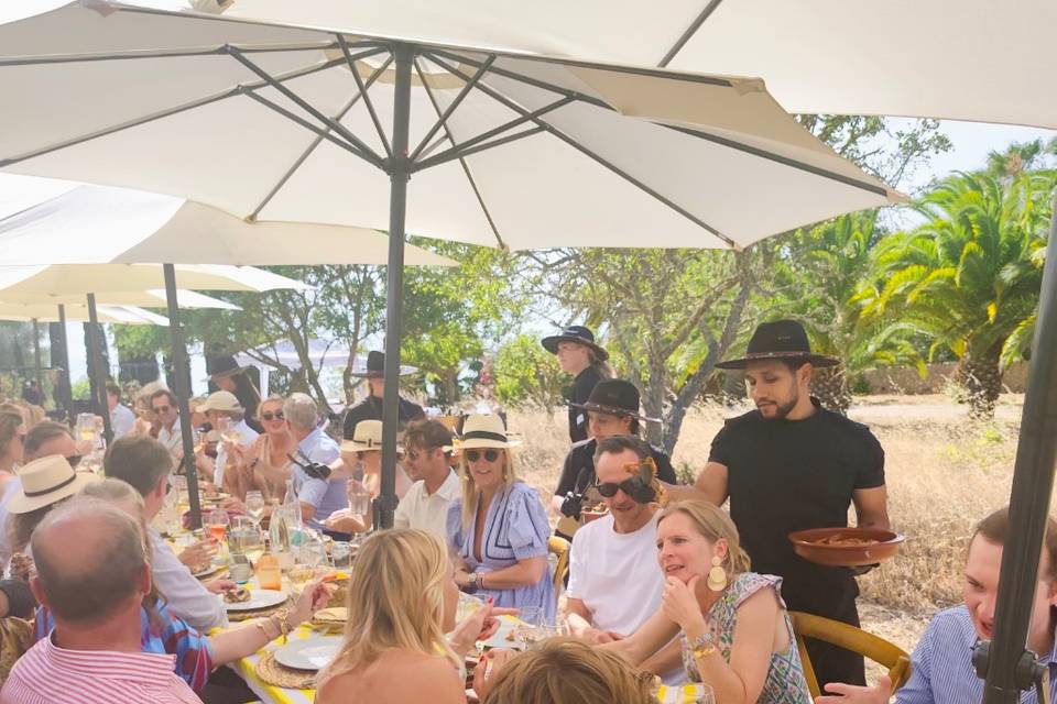Servicio a la mesa espectacula