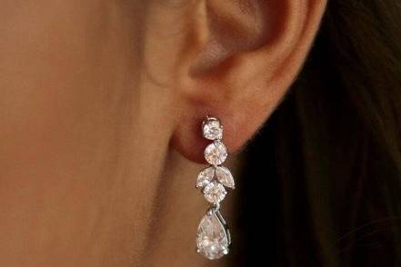 Pendientes Plata Line Argent