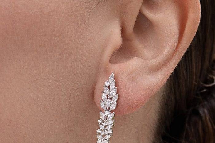 Pendientes Plata de Ley Line A