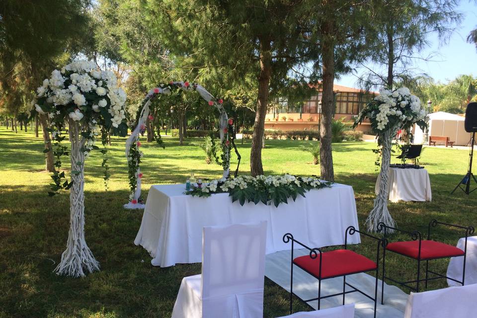 Ceremonia con arco