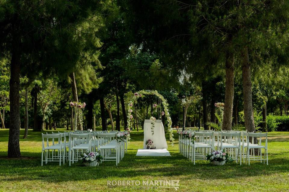 Boda jardín