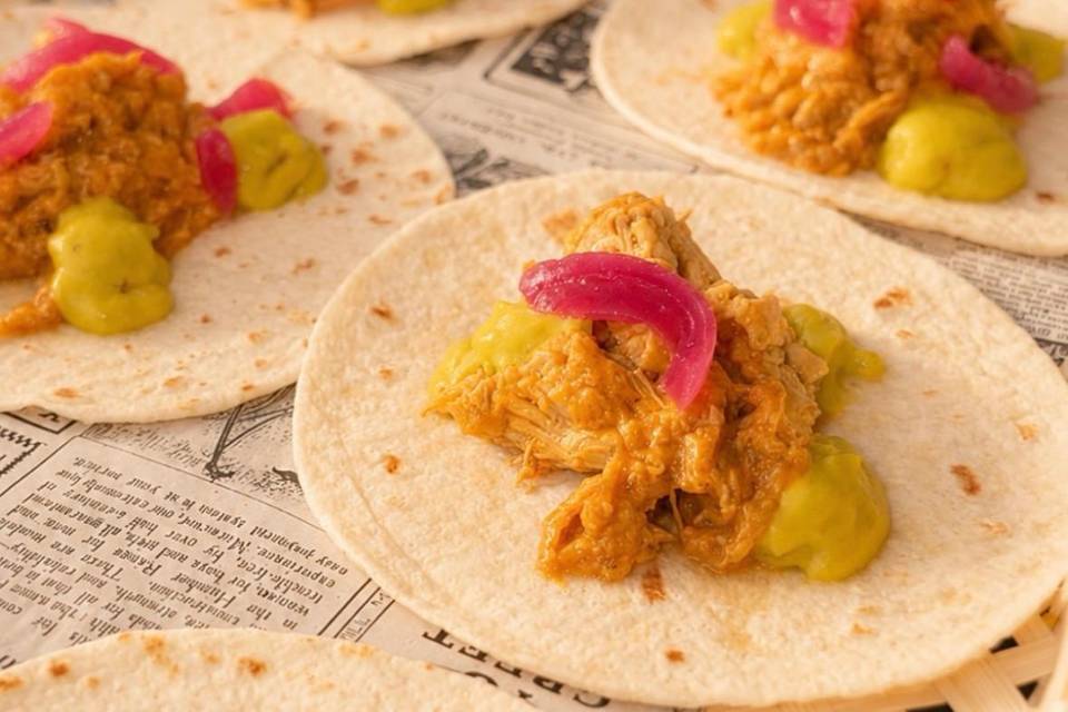 Taco mejicano de cochinita