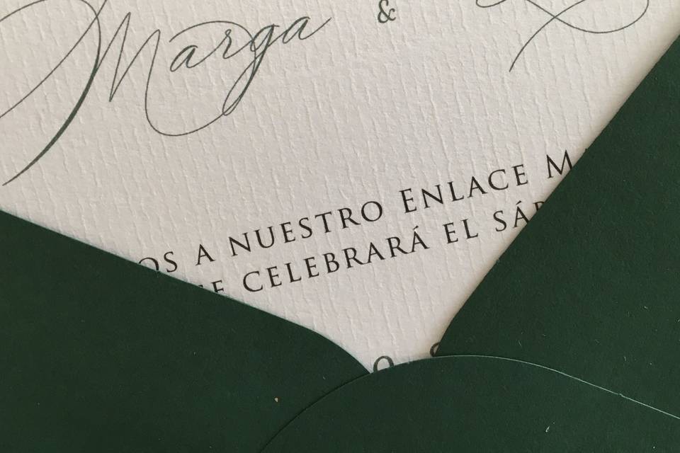 Invitaciones para bodas - Cris Atelier