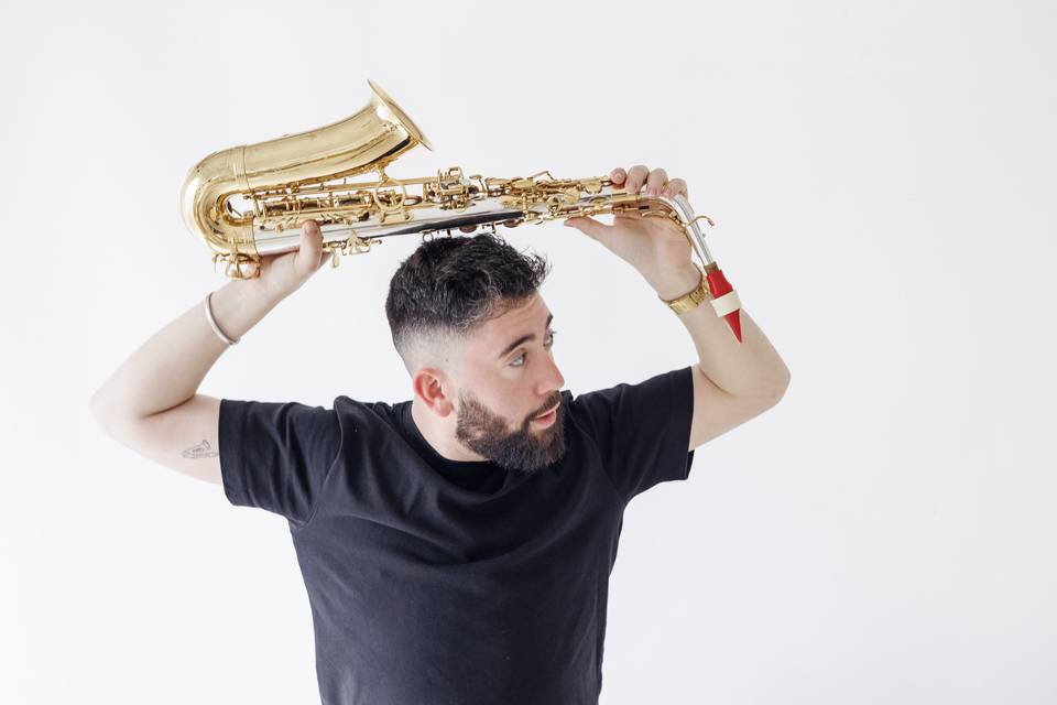 Saxofon y percu para fiesta