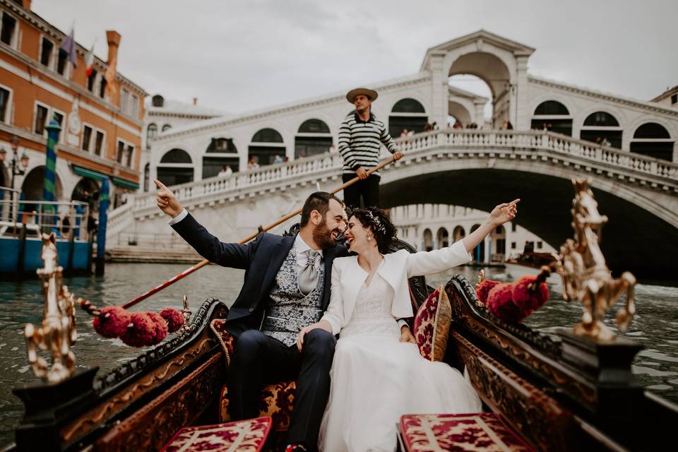 Postboda en Venecia