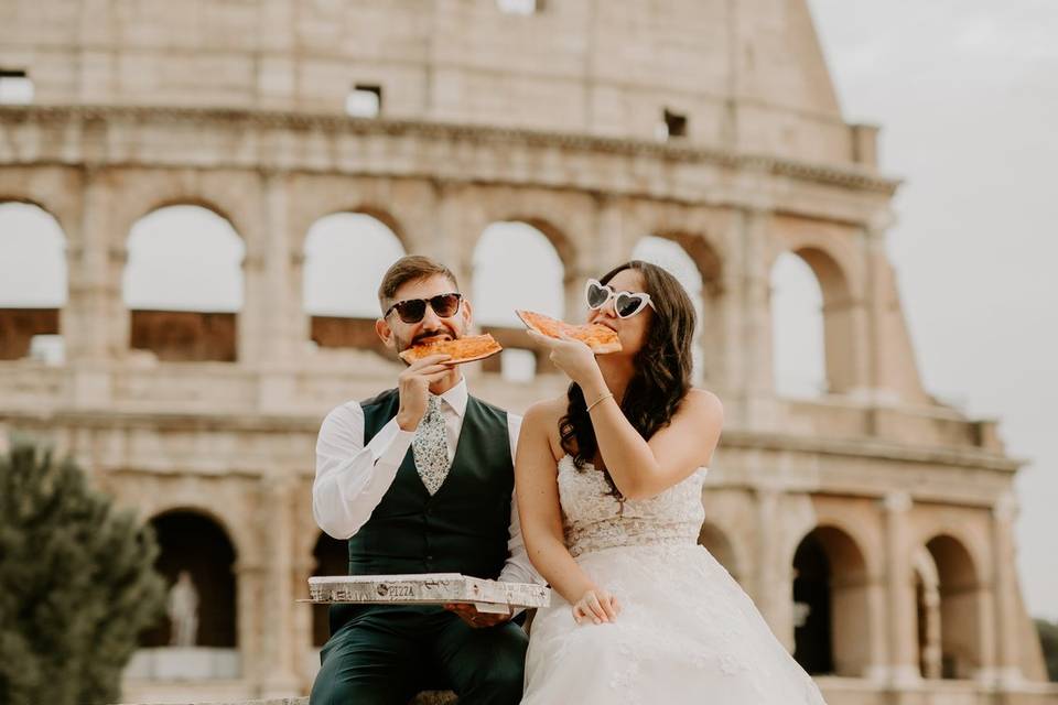 Postboda en Roma