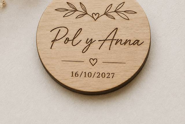 Imán Madera Personalizado