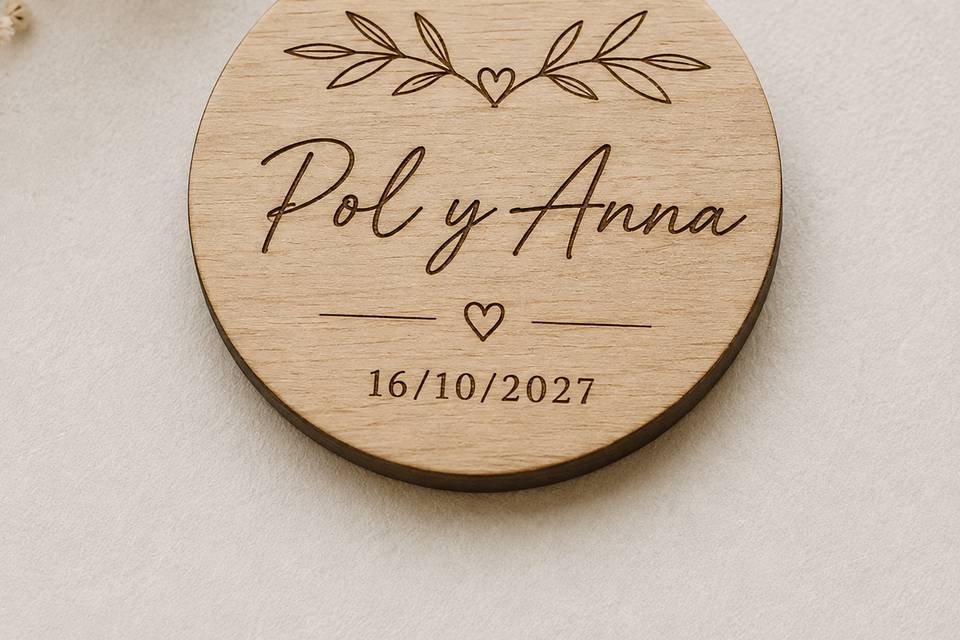 Imán Madera Personalizado
