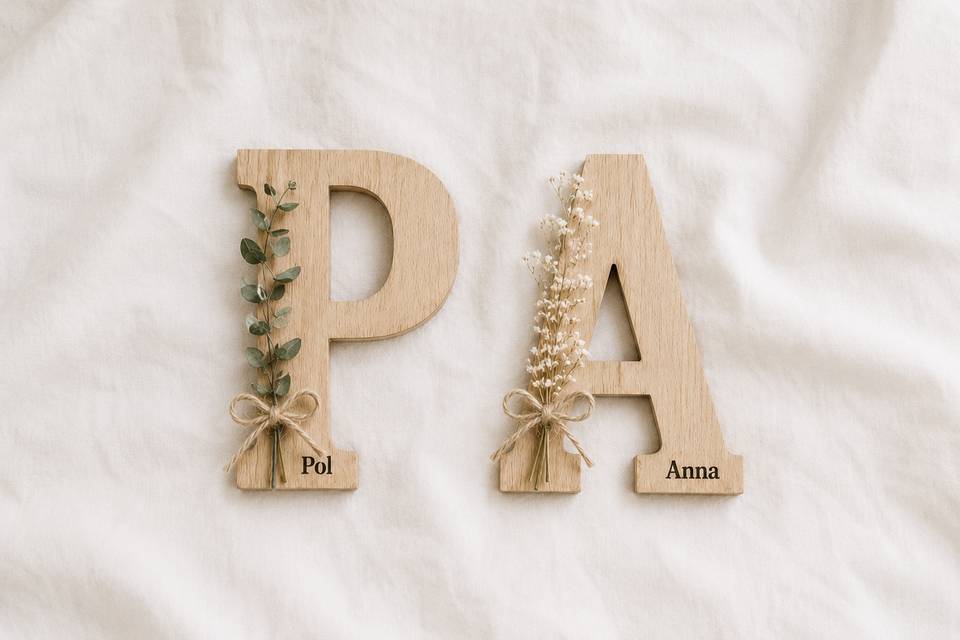 Letra Sitting Personalizada