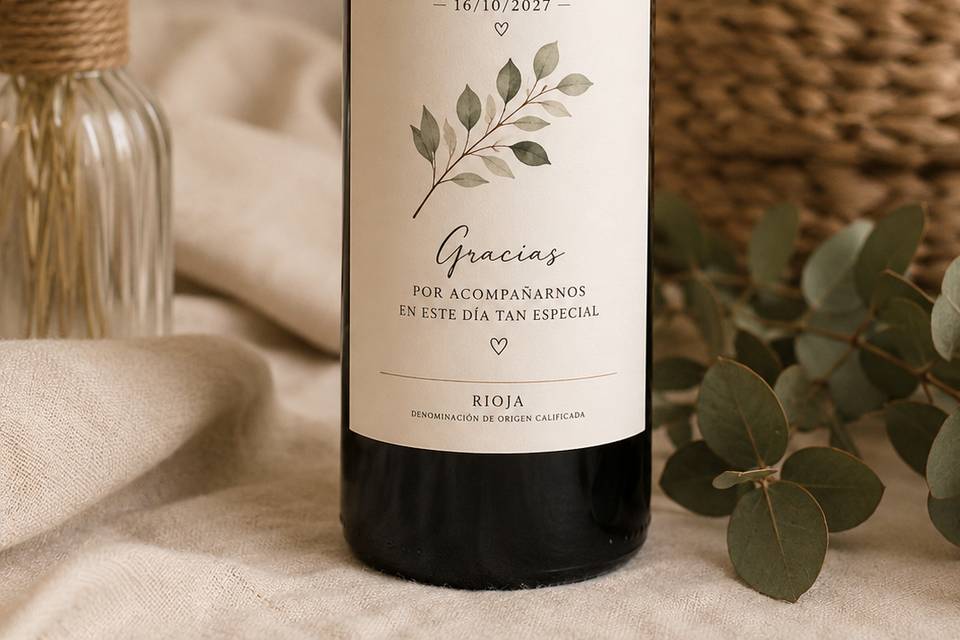 Etiqueta Botella Personalizada