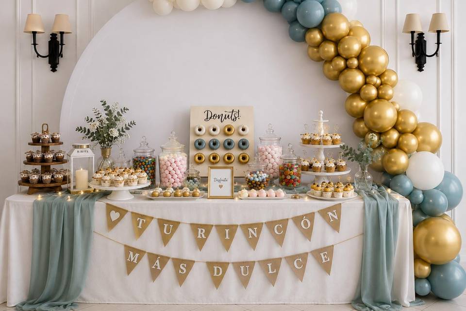Mesas dulces elegantes
