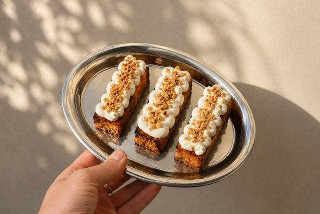 Torrijas lingote con crema