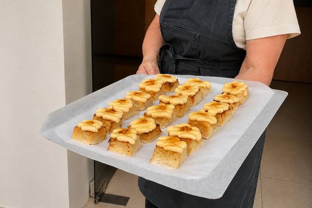 Mini torrijas con crema