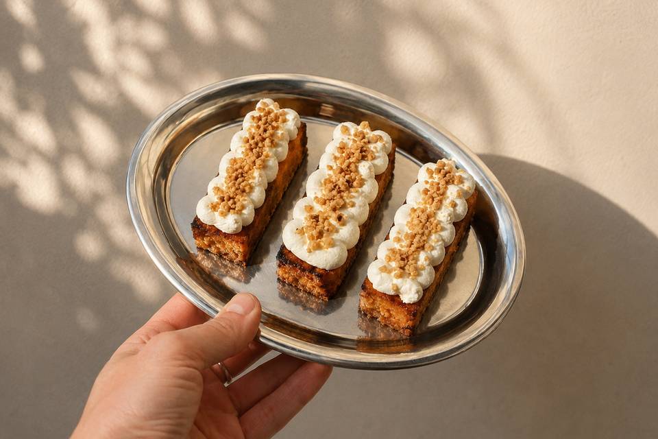 Torrijas lingote con crema