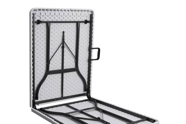 Mesas plegables de PVC blanco
