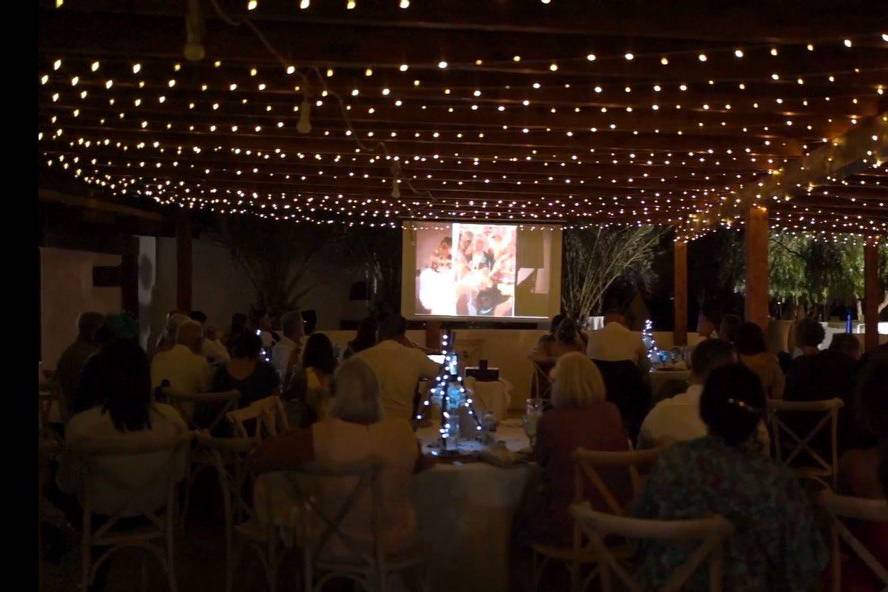 Iluminación de boda