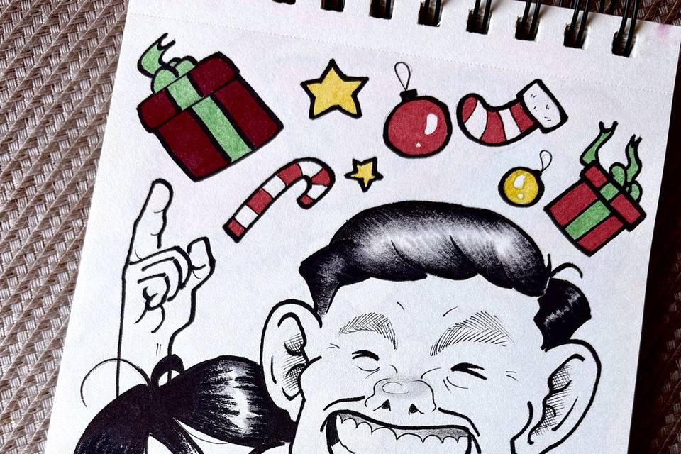 Caricatura pareja