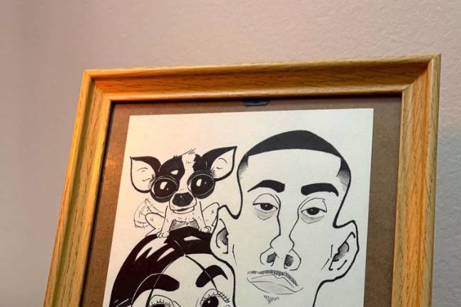 Caricatura pareja