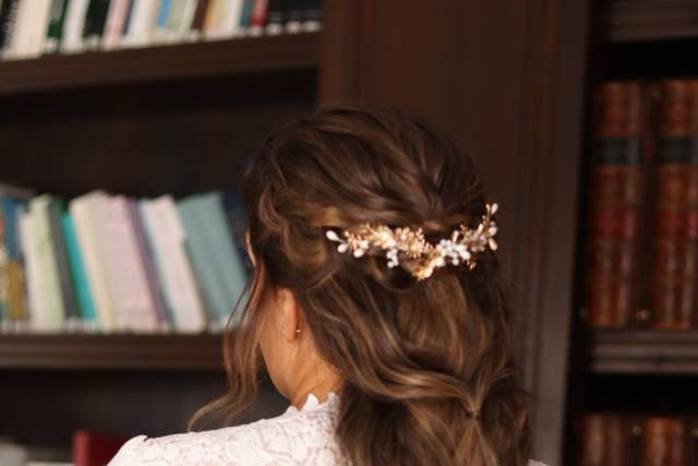 Trenza romántica Novia