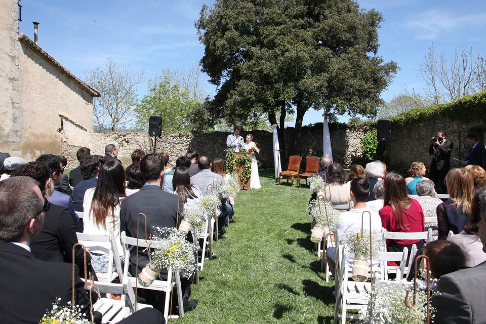 Espacio para la ceremonia