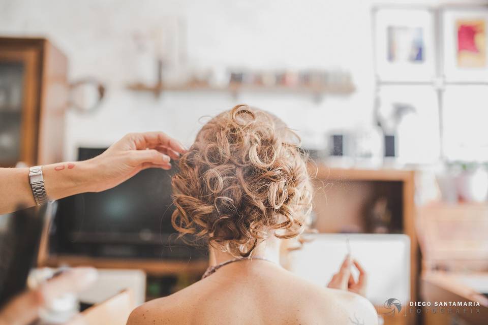 Maquillaje y peinado de boda