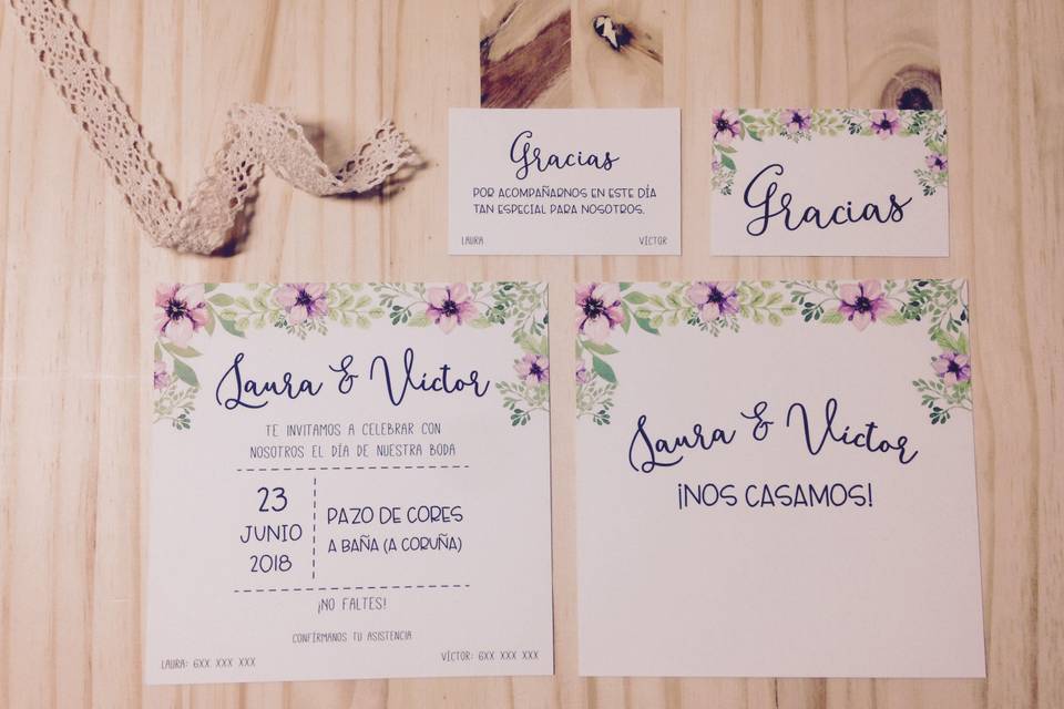 Invitación agradecimento