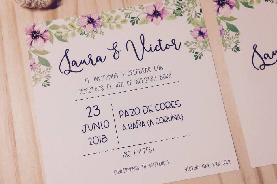 Invitación floral