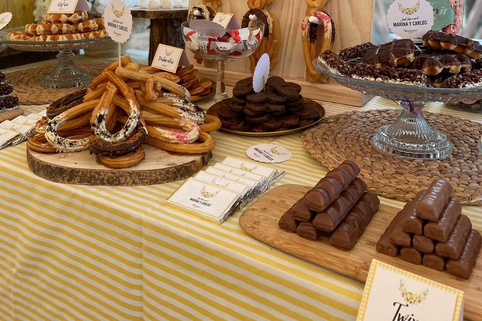 Churros bar para boda