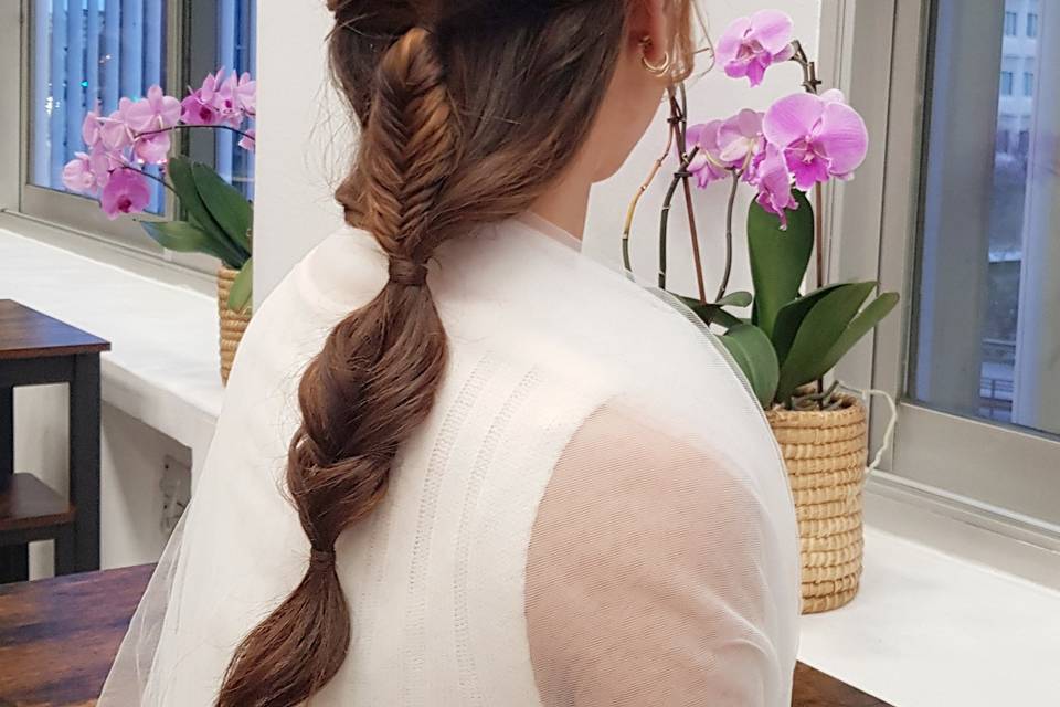 Trenza de novia