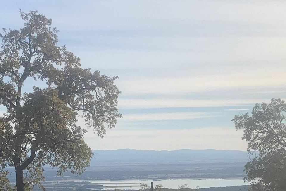 Vistas al pantano del Rosarito